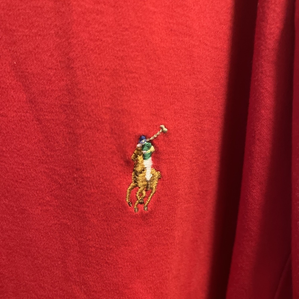 Polo Ralph Lauren Polo Shirt Men 3XB Big Red Pima Interlock Flesh Pony Golf - Picture 4 of 6